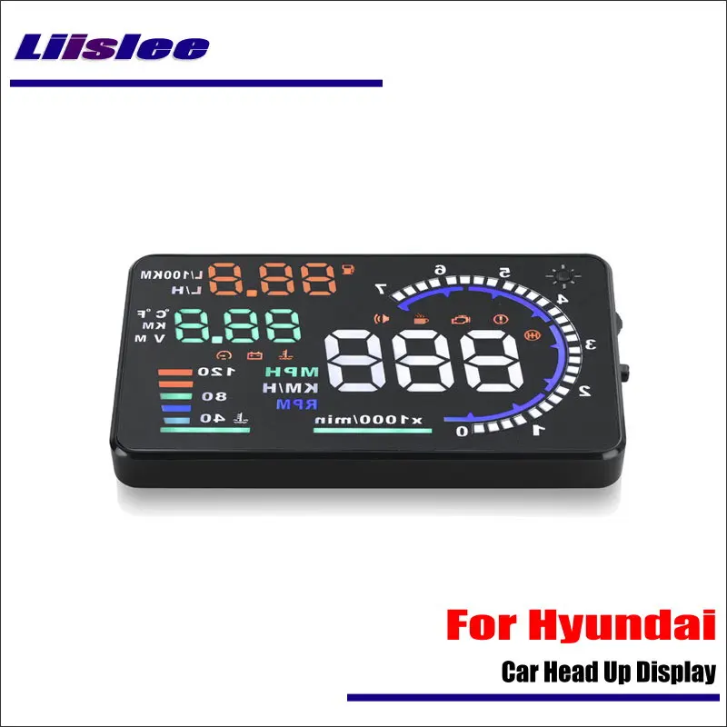 Для Hyundai Elantra/Santa FE/Sonata 2010-2019 Авто OBD HUD автомобиль Дисплей САФТ вождения Экран