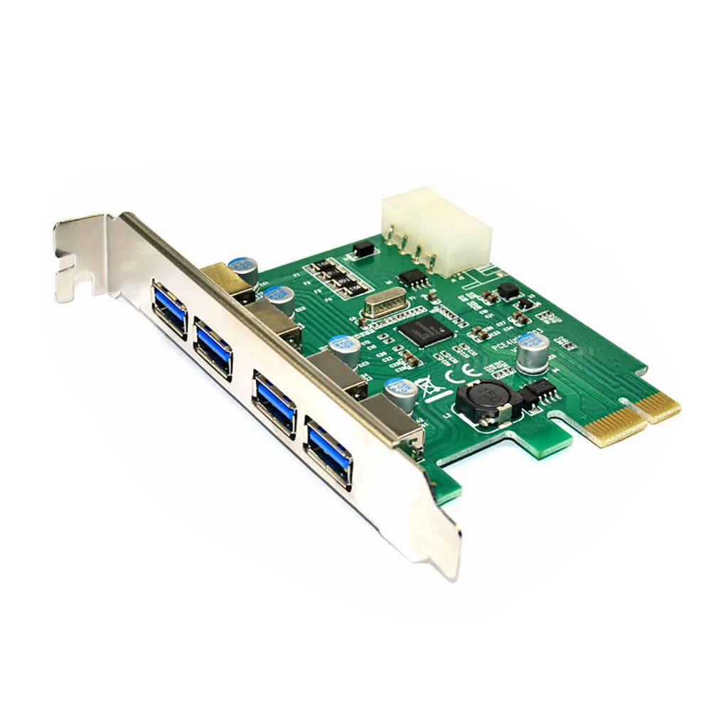 Расширительная карта AEROFARA PCI E на концентратор USB 3 0 большой 4 контактный адаптер