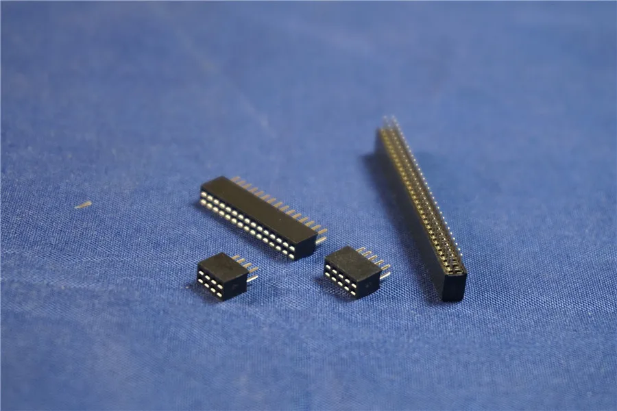 100 шт. 0 050 &quot1 27 мм розетка гнездовой разъем PCB Header 6 8 10 12 14 16 20 24 26 30 40 50 60 80 Pin сквозные