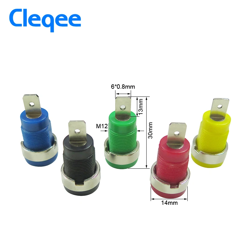 Cleqee P3007 2 шт./компл. 4 мм никелированная переплетная стойка разъем типа банан