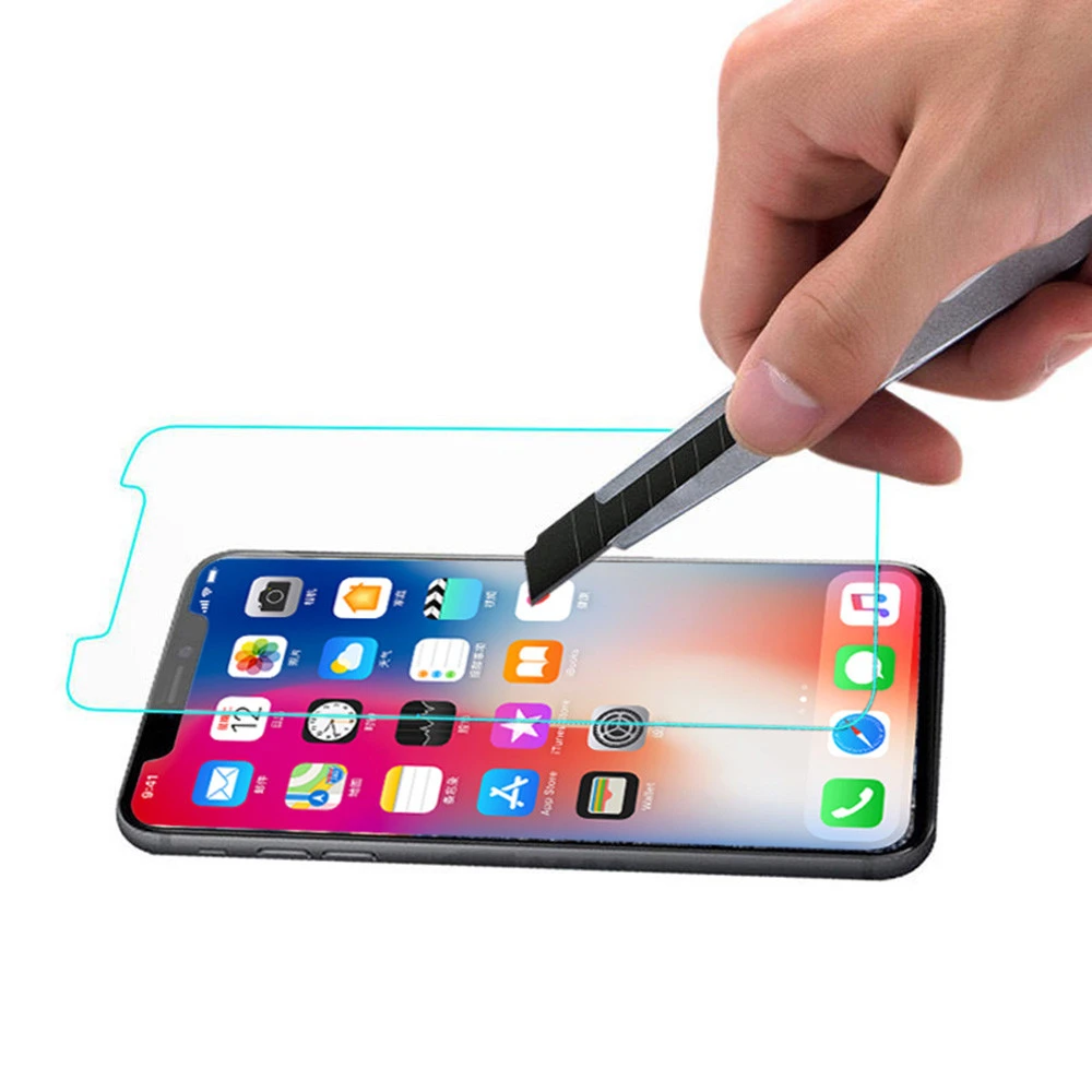 2 шт Закаленное стекло Защитная крышка экрана для iPhone XR/iPhone XS/iPhone xs max