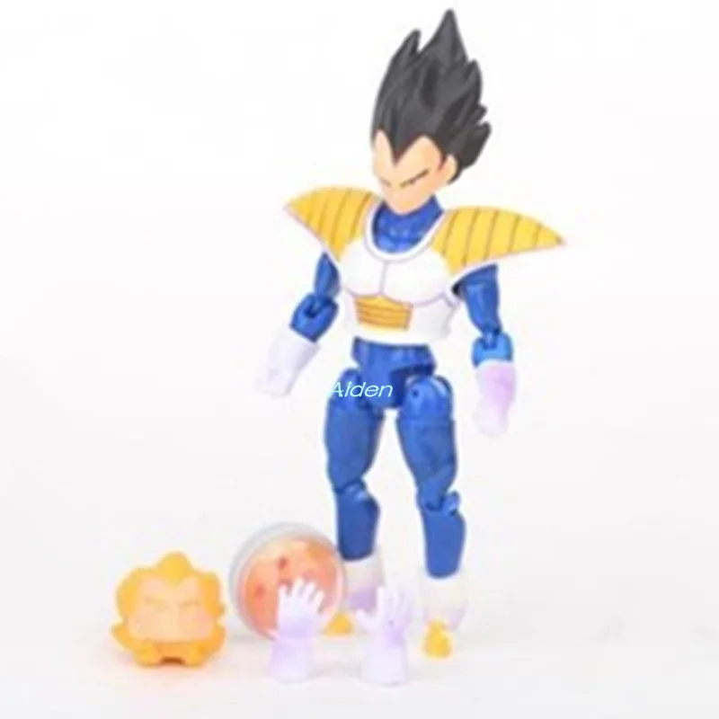 6 шт./компл. Жемчуг дракона Супер Saiyan Вегета Сон Гоку Сын пикколо Goten ПВХ фигурка
