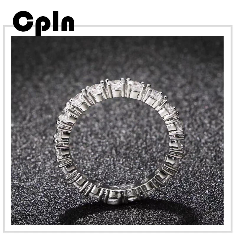 Cpln 2019 модное простое однорядное полное серебряное кольцо индивидуальное