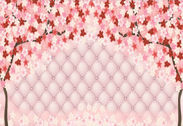 Обои с цветочным принтом на заказ обои розовыми цветами для гостиной спальни