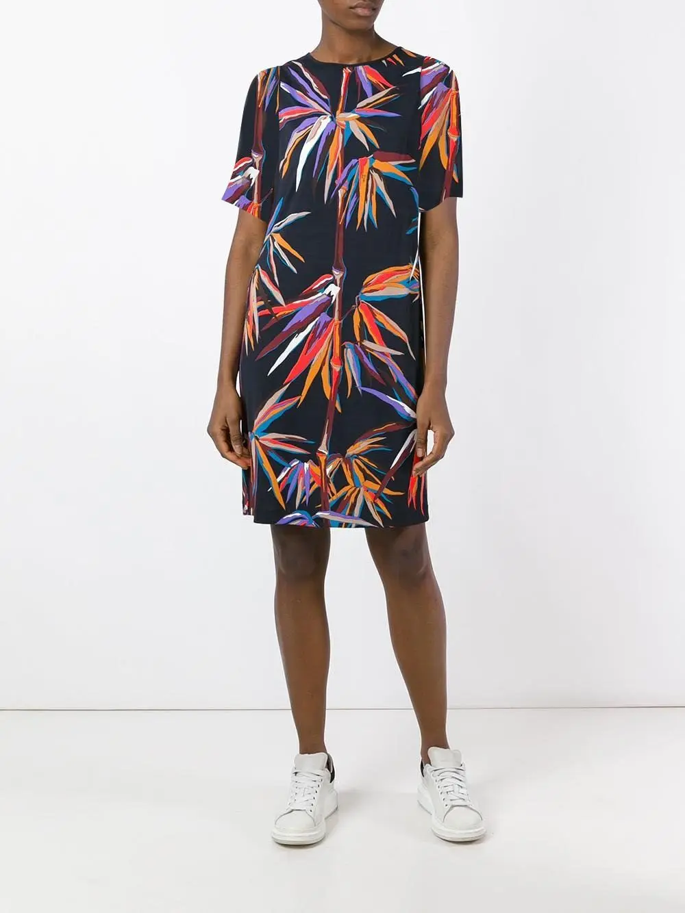 Новинка женское платье в китайском стиле с короткими рукавами из бамбука модное