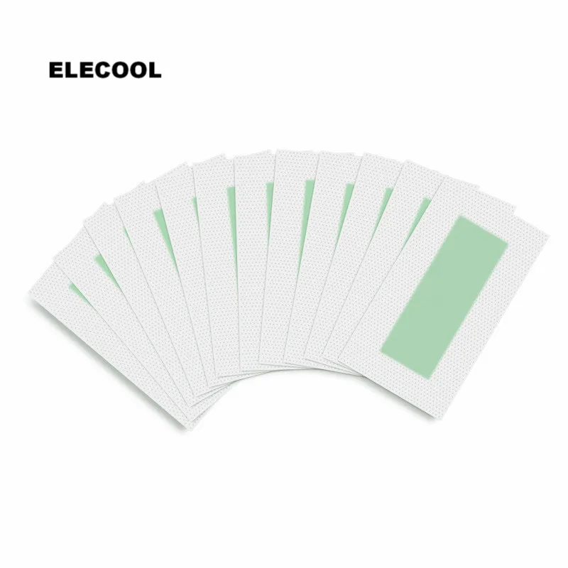 10 шт. восковые полоски для удаления волос ELECOOL нетканые бумажные на теле