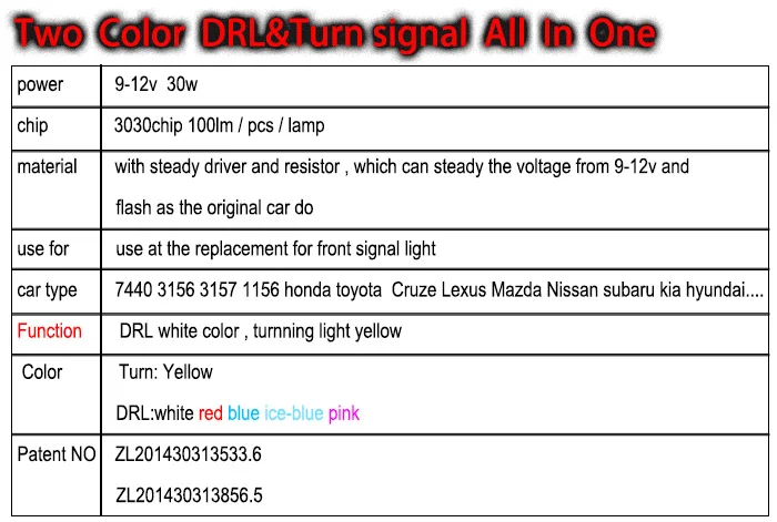 Tcart для Chevrolet Cruze 2011 Led автомобиля DRL дневные ходовые огни поворотники PY21W 1156 T20 для автомобильных огней