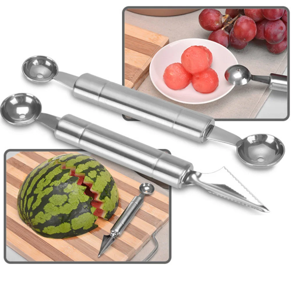 Креативные кухонные гаджеты арбуз двойной нож мяч три части набор инструментов
