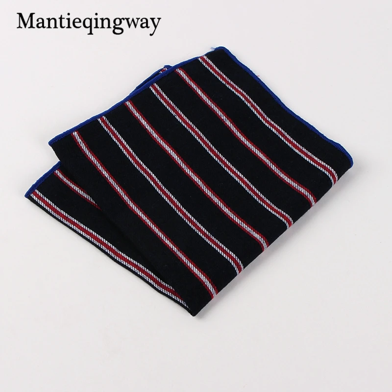 Mantieqingway костюмы хлопок цветочные платки для мужчин сумка для улова квадратные полосатые носовые платки цветочный бизнес карман мужские платки