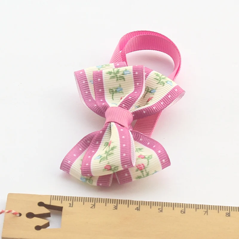 

60pcs Armi store Handmade Indian Flowers Ribbon Dogs Bows Ties Dog Tie 6031053 Pet Accessories Supplies