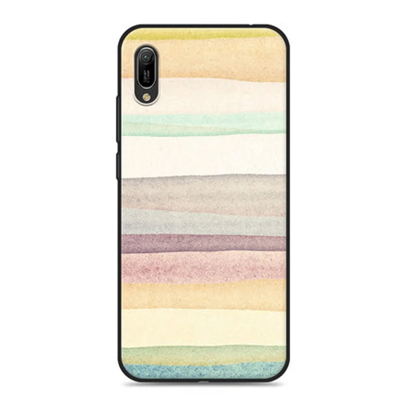 Чехол для Huawei Y6 pro 2019 Мягкий Силиконовый ТПУ чехол с рисунком животных из