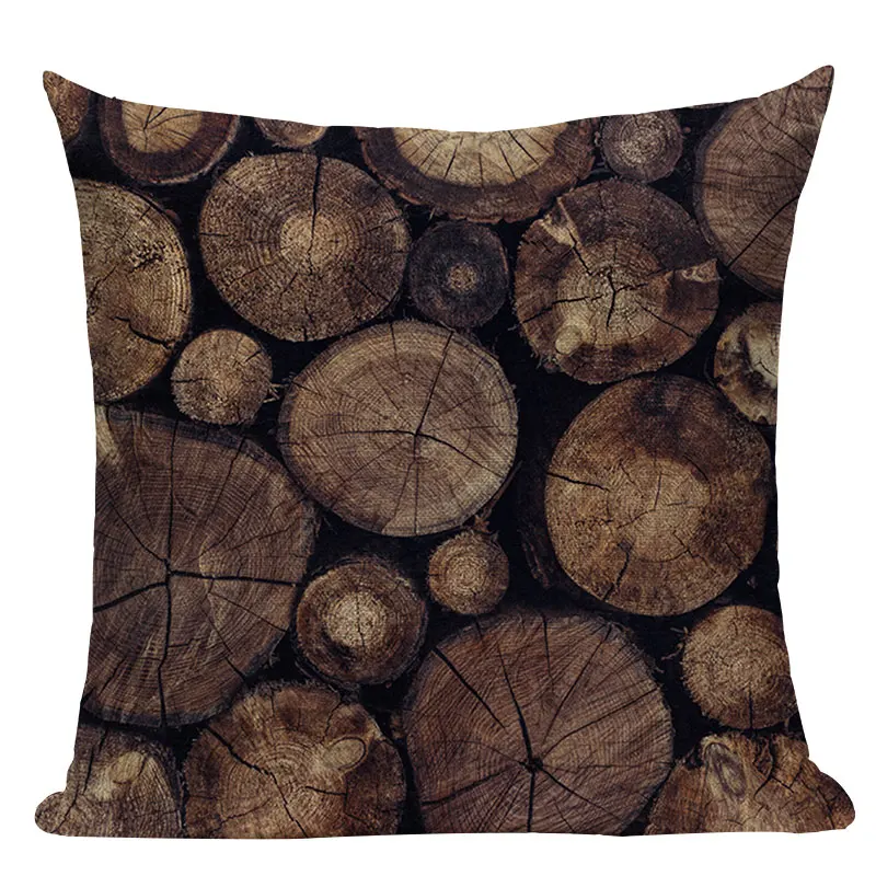 Наволочка из льняной хлопчатобумажной ткани с изображением снега и волн|pillow case