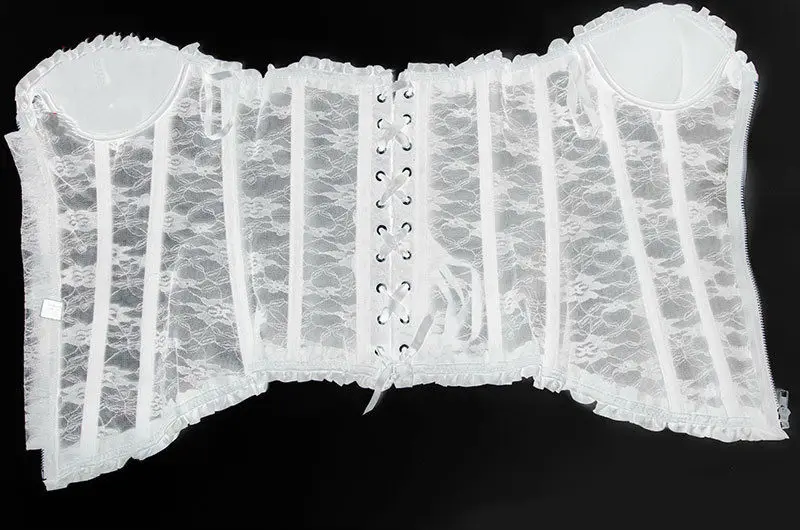 Белый цветочный кружевной бюстгальтер без бретелек с подкладкой пуш-ап