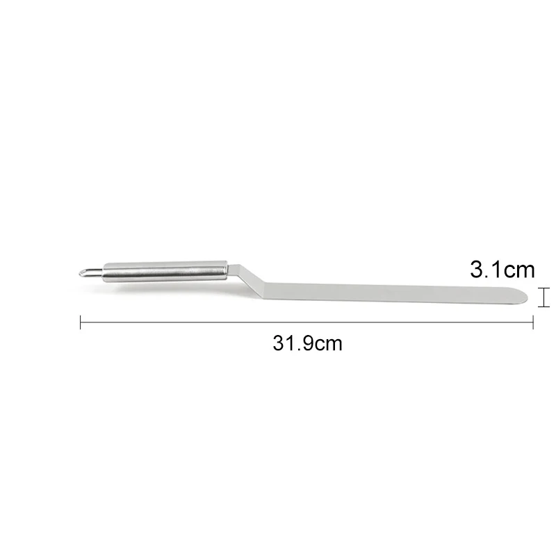 Bending 8 inch 1 шт. в партии, 6/8/10 дюймов Нержавеющая сталь масляный торт для крема шпатель для торта-Fondant(сахарная) кондитерский Кондитерские инструменты для украшения торта - Цвет: Bending 8 inch