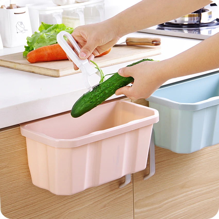 1 шт. подвесной постоянный Кухня мусорное ведро повесили дверь шкафа PP ПРОСТОЙ