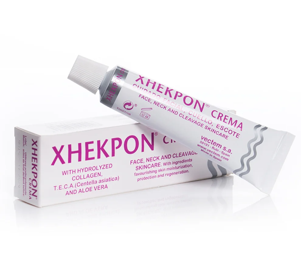 Хит продаж коллагеновый крем Xhekpon для подтяжки шеи и подбородка лица зрелой кожи