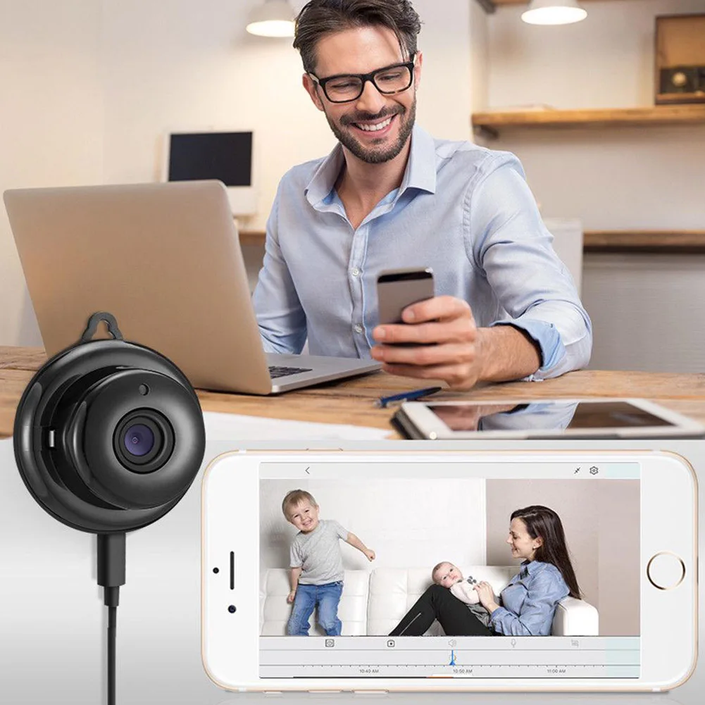 High Quality Smart PTZ 360 Panorama 720P Cloud Storage Home Security WiFi Camera 1.8mm 3.6mm Lens | Электроника