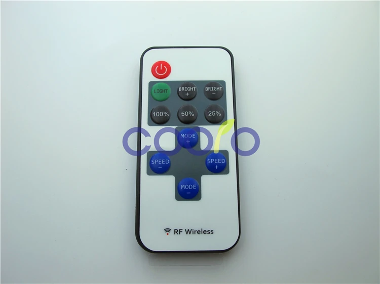 DC5 24 12A 144 Вт беспроводной мини RF одноцветный светодиодный диммер контроллер для