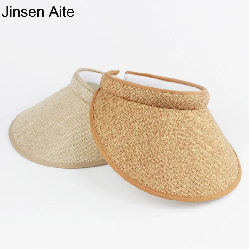 

2017 New Fashion Sun Hat Women's Summer Linen Hats For Women Beach Headwear Chapeau Femme Casual Outdoors Travel Sun Hat 1868