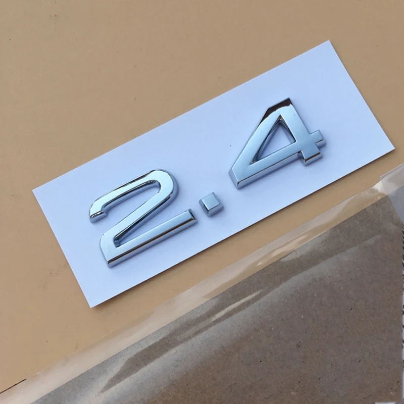 2.4 A3 A4L A5 A6L A7 A8 Q3 Q5 Q7 1,8 т 2,0 т 2,4 3,0 Т 3,2 3,6 4,2 для audi все стволом выполнении Ёмкость автомобиля эмблемы Стайлинг Стикеры - Цвет: 2.4