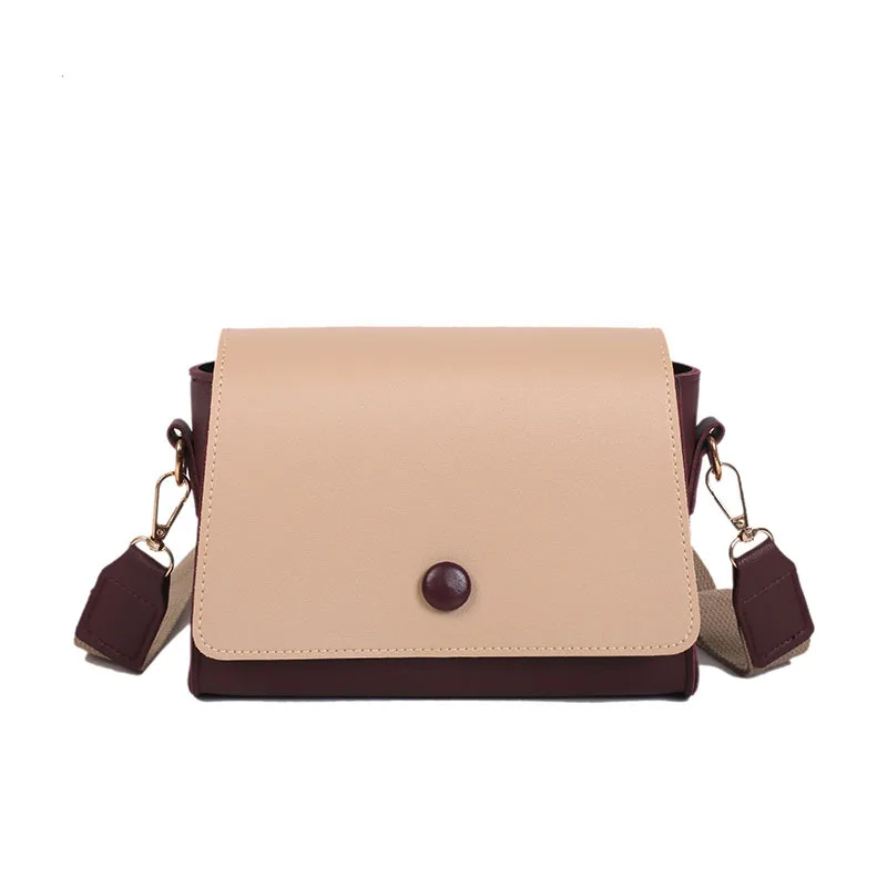 Сумка на одно плечо из искусственной кожи Маленькая квадратная сумка с ремешком