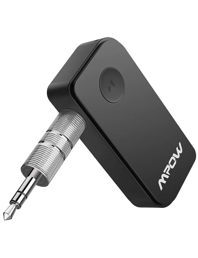 Черный Mpow Модернизированный Bluetooth беспроводной 5,0 приемник аудио адаптер Bluetooth автомобильный комплект для музыки Hands-free вызов автомобильная стереосистема - Цвет: Черный