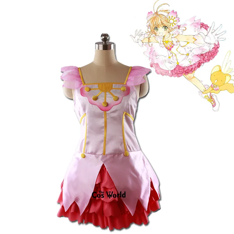 Cardcaptor Sakura CLEAR CARD Kinomoto платье с Сакурой униформа наряд аниме на заказ костюмы для