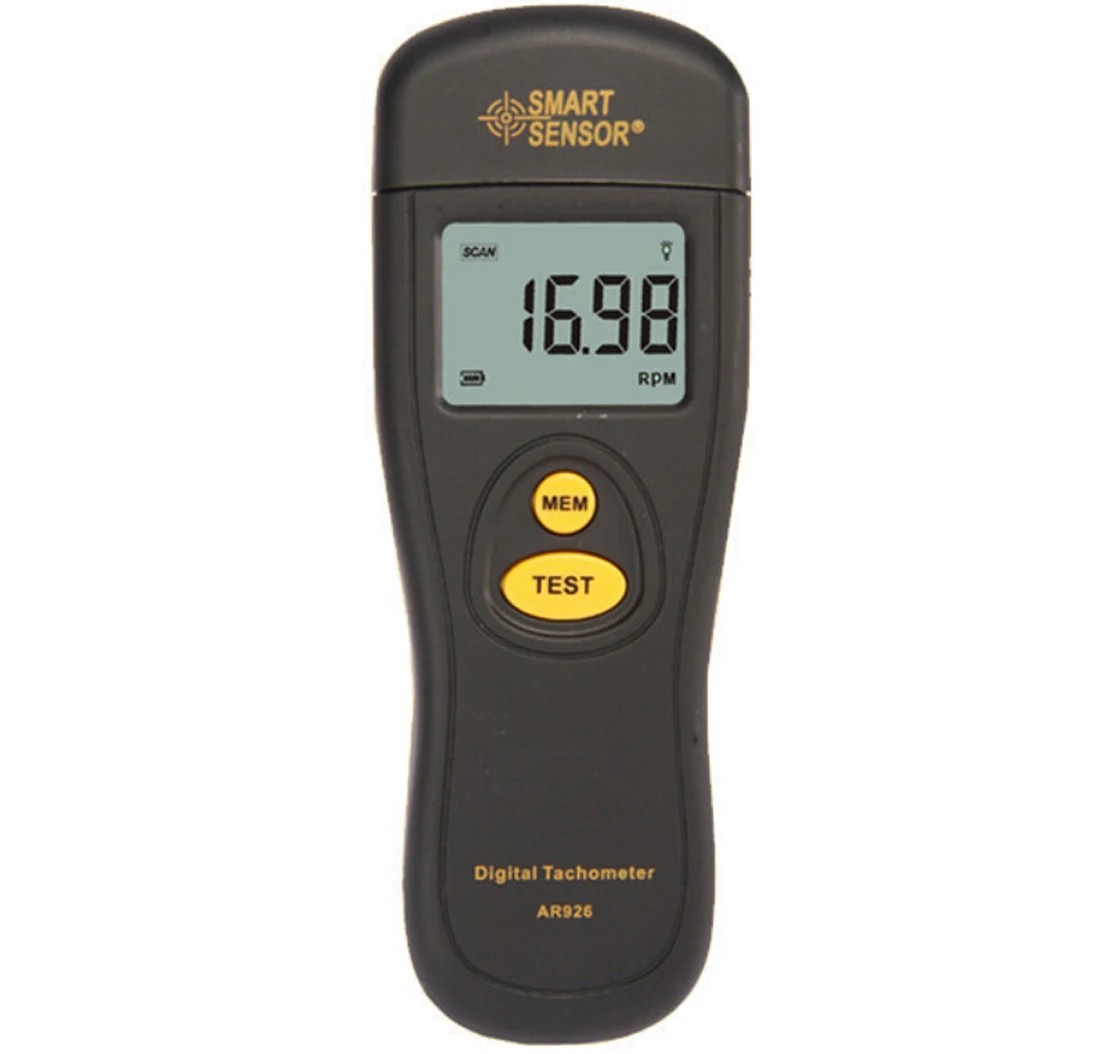 

Digital Laser Tachometer AR926 2.5~99999RPM Infrared Photo Tachometer Non Contact Rpm Meter