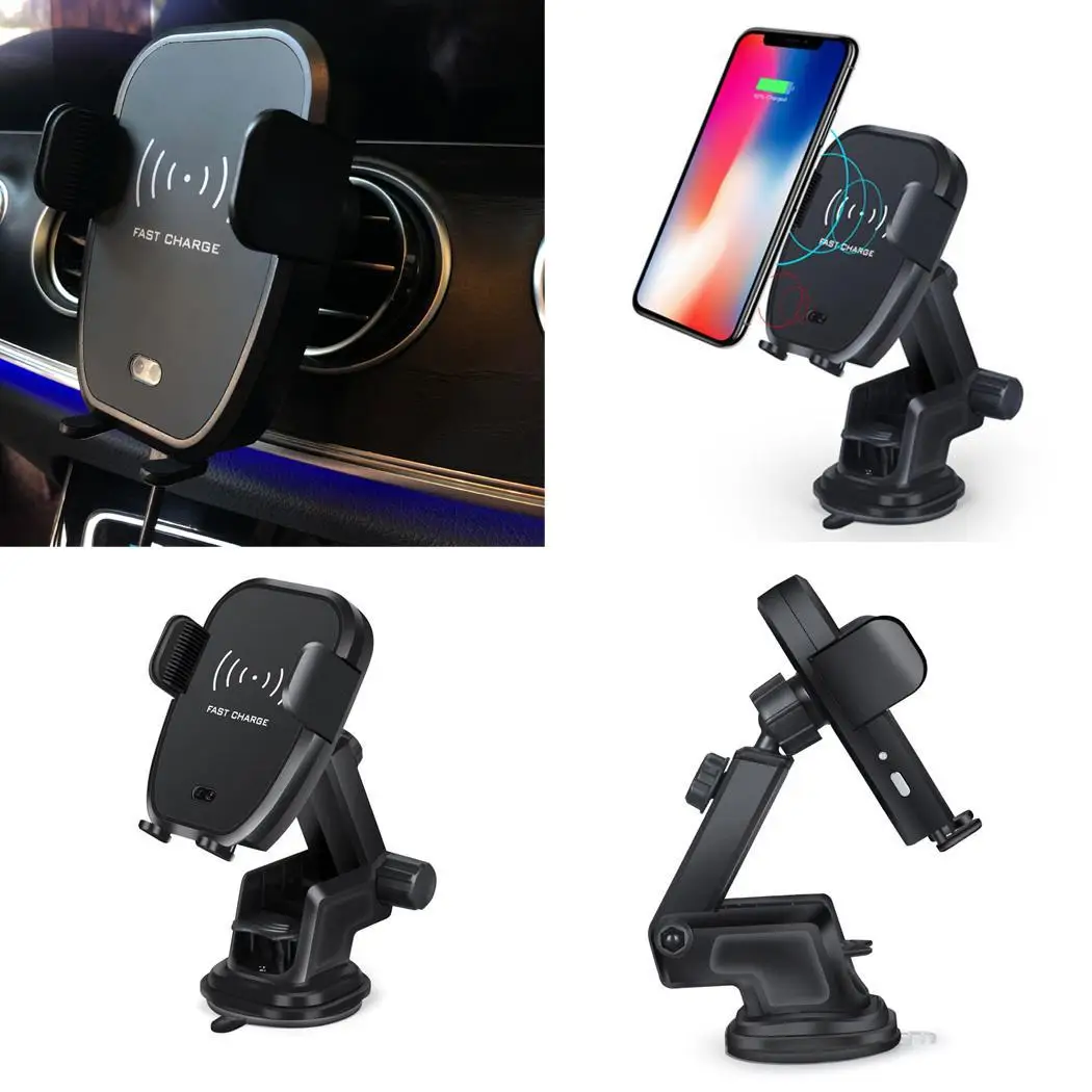 Rotatable Infrared Induction Touch Wireless Car Charger Phone 76% 10W Holder Charging Mobile About 2.5 Hours | Мобильные телефоны и