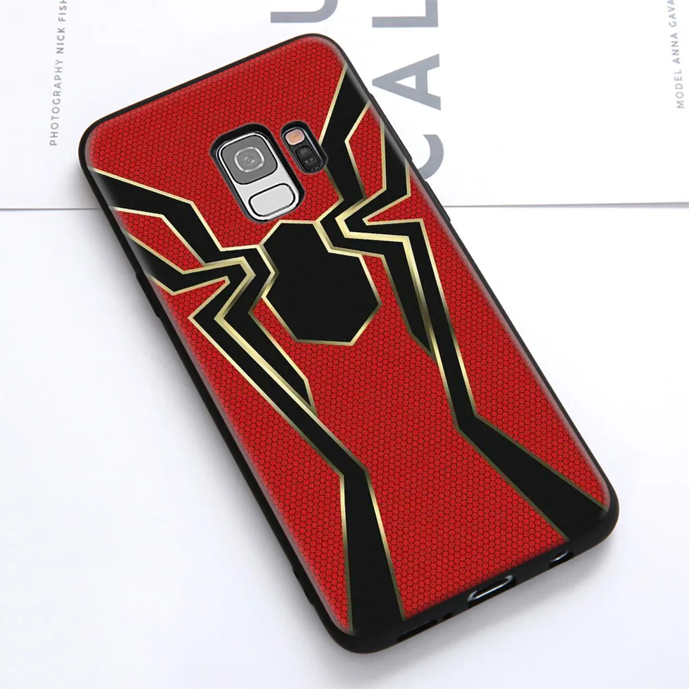 Мягкий чехол с логотипом WEBBEDEPP Mavel Spiderman для samsung Galaxy S10 S10e S9 S8 Plus S7 S6 Edge S9 Plus и J6 Note 10 Plus 9 8