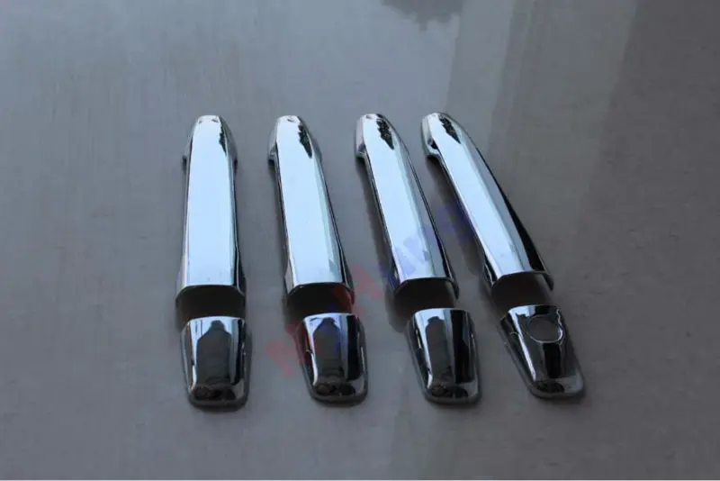 Чехлы на дверные ручки с 1 отверстием для ключа Mitsubishi ASX Lancer EX 2012 ABS Chrome 8 шт. в