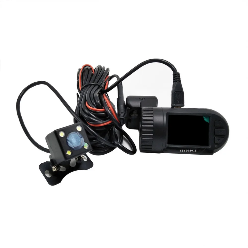 Arpenkin 720P квадратное зеркало заднего вида для автомобиля DVR Двойная камера ночного