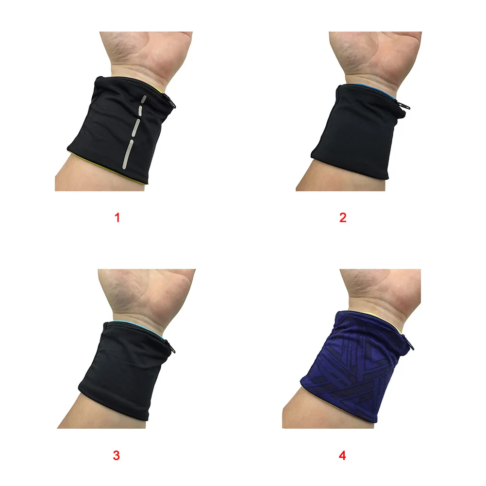 Волейбол бадминтон поддержка запястья ремни для сумок Sweatband эластичная молния