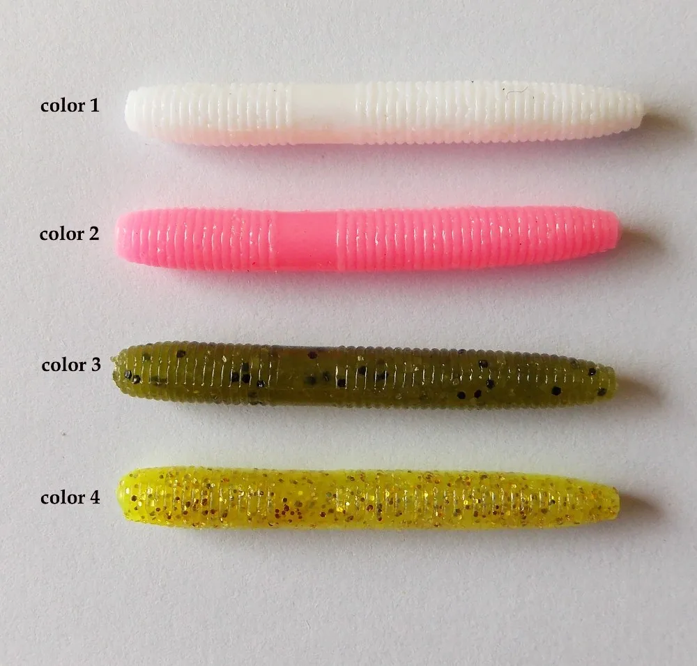 Esfishing Worms, 10 шт., 5 см/1,6 г, YMCO Stick, 2 дюйма, рыболовные приманки, мягкие силиконовые приманки, мягкие воблеры, воблеры для троллинга, морской рыбы, карпа