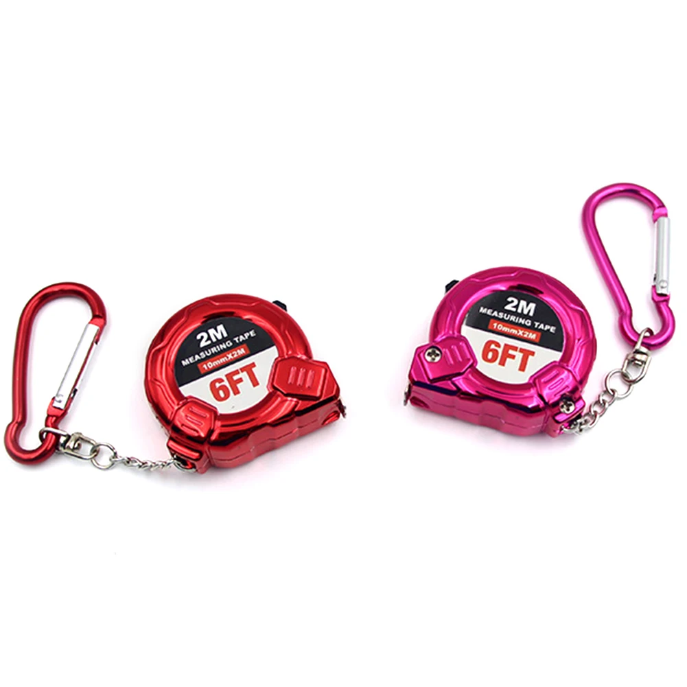 Practical Hanging Portable Tool Mini Wood Work Tape Measure Durable Key Chain Metric Imperial Gift Retractable Ruler Lightweight |