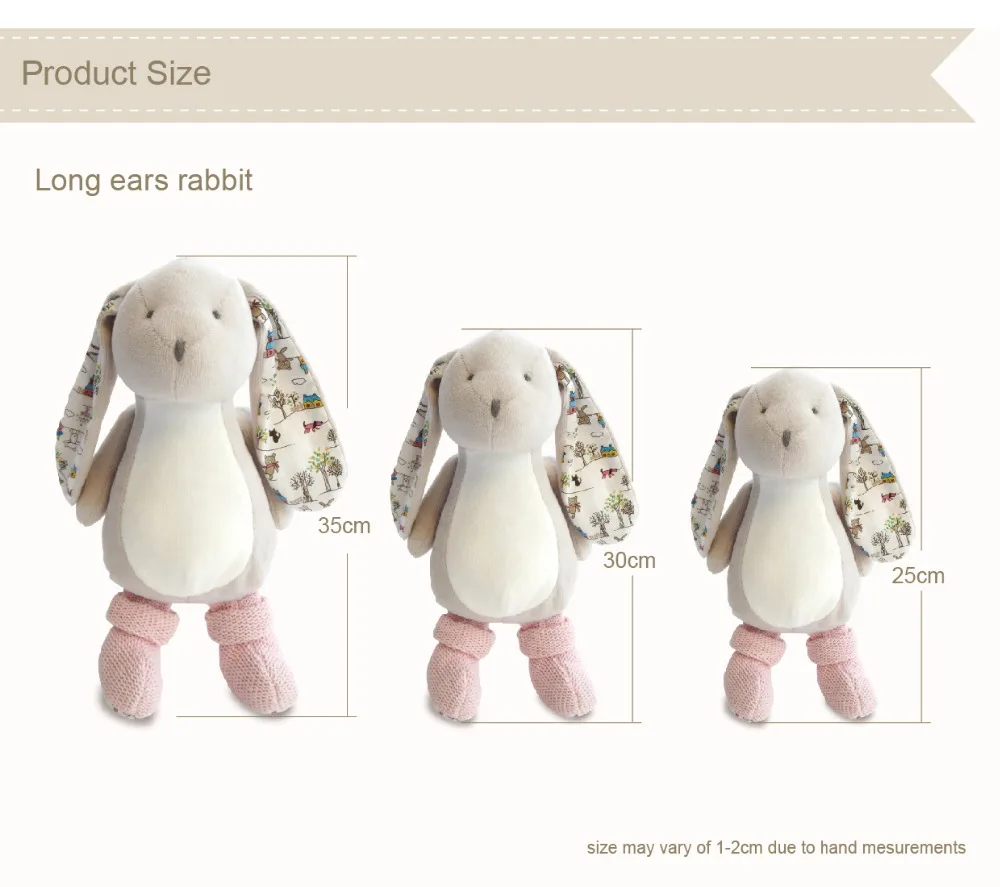 Роскошная плюшевая игрушка Lop Rabbit экологичные детские игрушки для сна подарок на