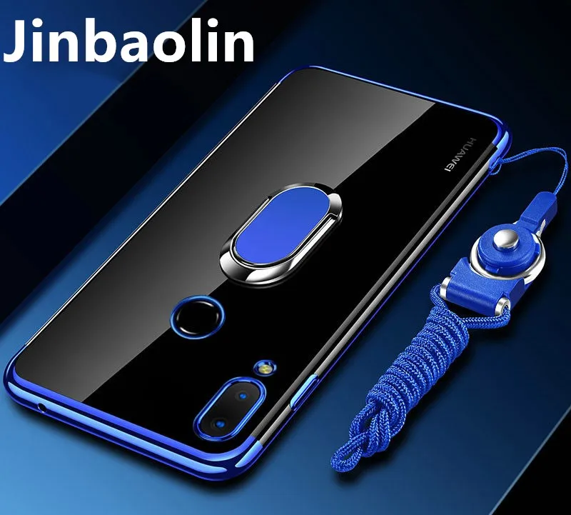 Чехол для Huawei P20 Lite чехол pro мягкий прозрачный роскошный из ТПУ с покрытием краями