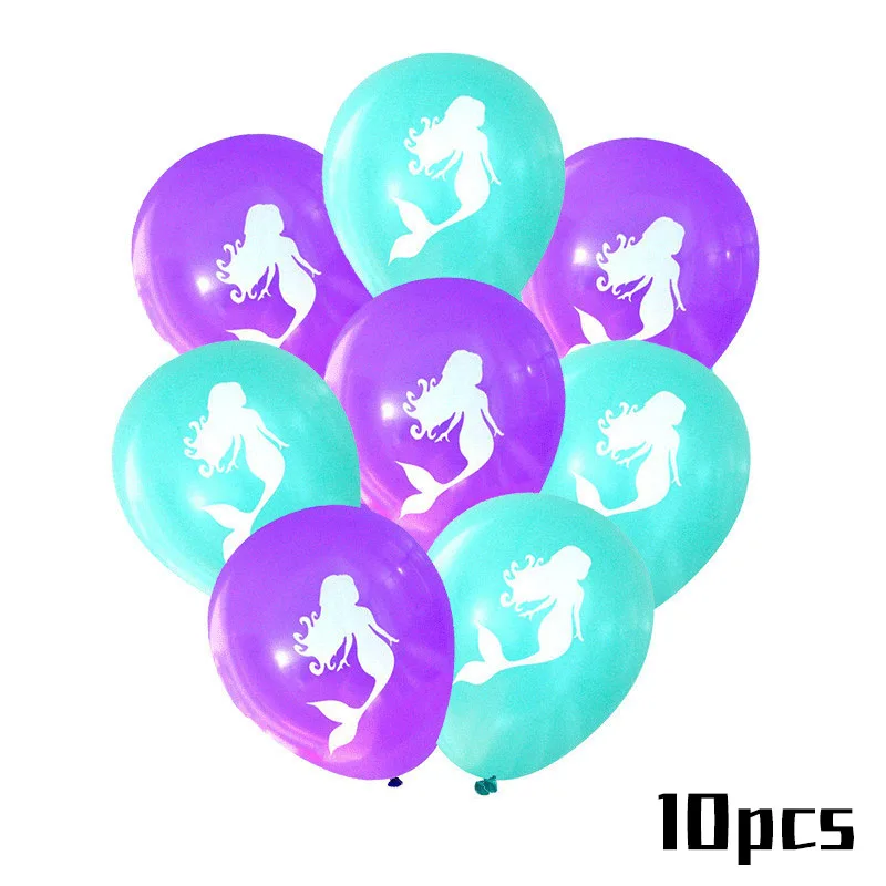 10pcs Latex Balloon Скатеррусалка тема скатерти для вечеринки дети день рождения партии принадлежности крышка стола день рождения украшения поставки 100x180 см - Цвет: 10pcs Latex Balloon