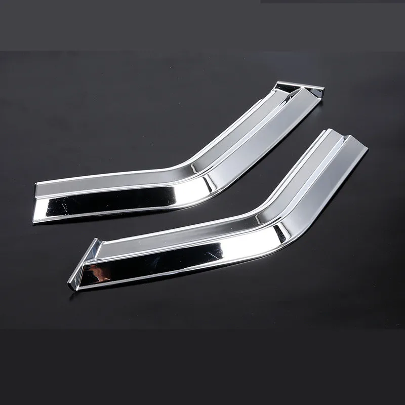 

2pcs Chrome Front Fog Lamp Decoration Strip for Toyota Prado 2017 2018 Lamp Decoration Accessories