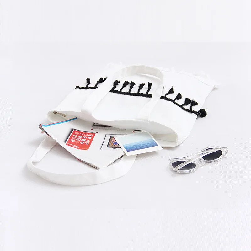 DICOOL Панелями Сумки Женщины Высокое Качество Кисточки Холст Студент Случайные