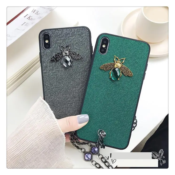 Новые модные аксессуары для девочек 3d пчела чехол телефона Iphone X 11 Pro Xs Max Xr 10 8 7 6 6s