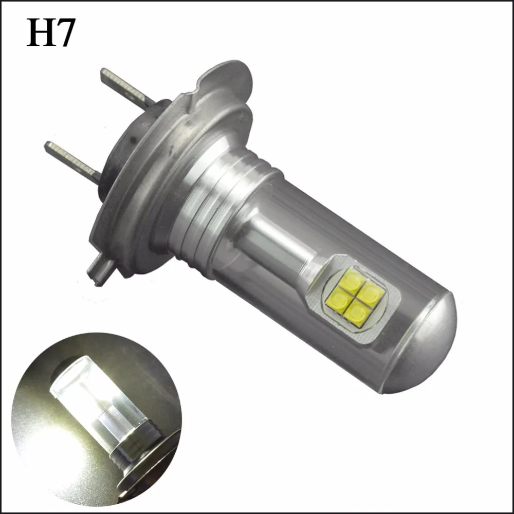 2 шт. Canbus H4 H7 H11 H8 светодиодный Противотуманные фары Дневные Фары Лампы HB3/9005 9006/HB4 высокое Мощность CRE'E 40 Вт 1200LM Авто дневные ходовые огни лампы для Golf7