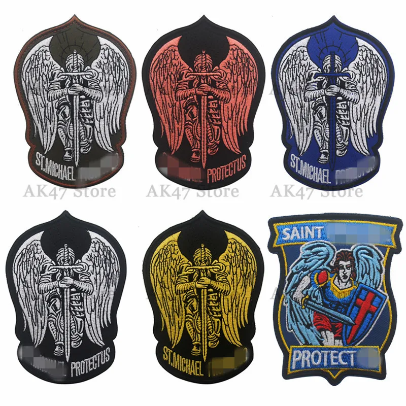 Св. Майкл МССБ SWAT крылья меч боевой патч защита США тактические аппликации