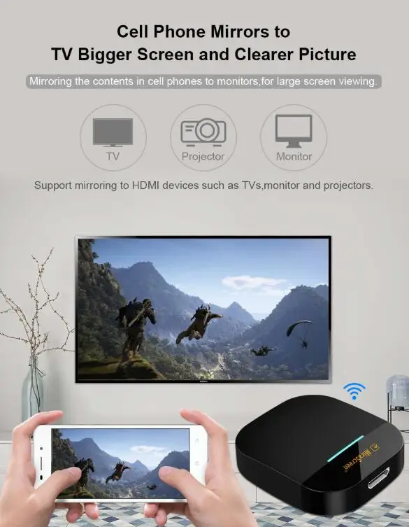Mira экран G5 беспроводной HDMI Android tv stick Miracast Airplay приемник Wifi дисплей ключ зеркальный экран стример anycast DLNA