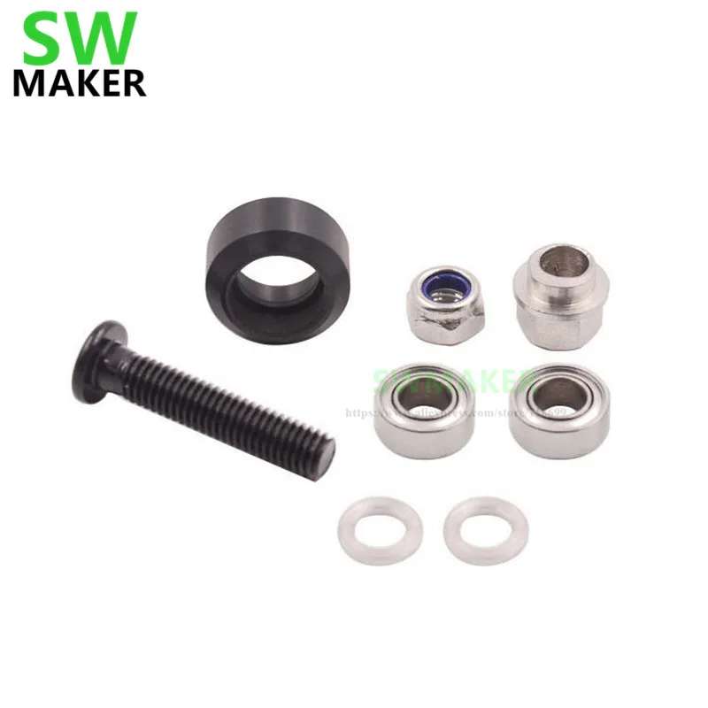 SWMAKER 1 комплект Openbuilds Xtreme Mini V набор колес цвет черный-V слот алюминиевая линейная