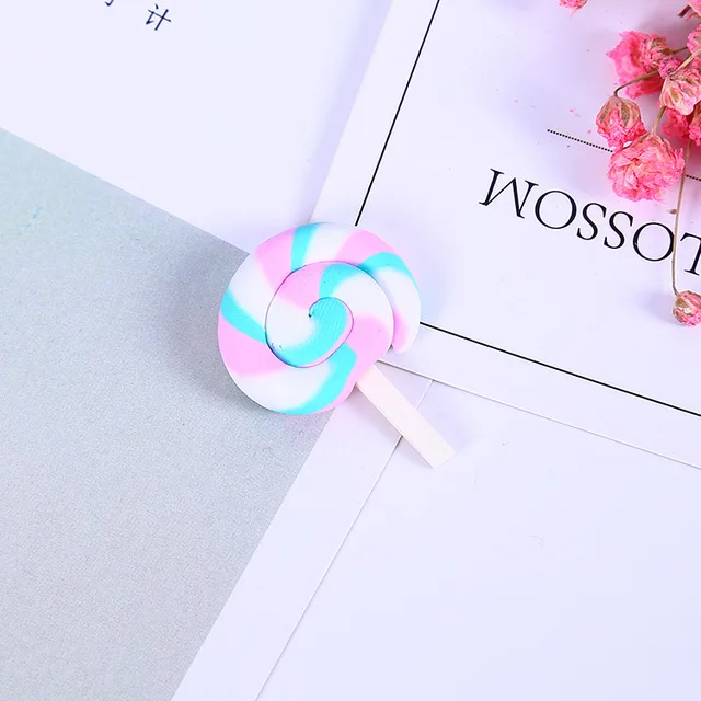 K 1 шт. Радужный леденец Fimo для слизи DIY конфеты полимерный наполнитель для поставки слаймов аксессуары игрушки Lizun талисманы моделирование глиняная игрушка - Цвет: K