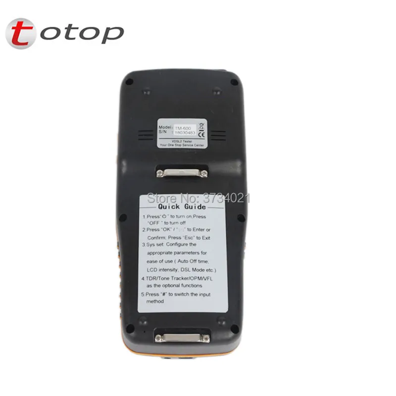 TM 600 VDSL2 тестер Базовая версия (ADSL/VDSL/DMM) VDSL с базовыми Функция|Оптоволоконное