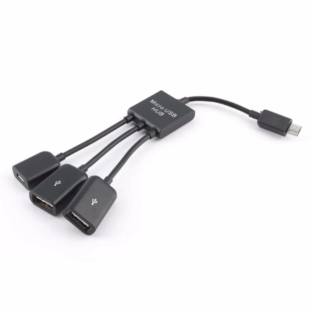 OTG 3/4 порт Micro USB зарядный концентратор кабель Spliter соединитель Адаптер для
