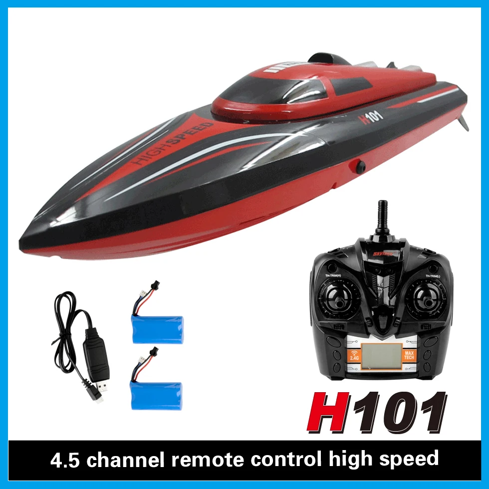 H101 RC Racing Boat 2.4G Remote Control 180 Degree Flip High Speed Electric Pool RTR speedboat gift For children Toy Kid Sharp |