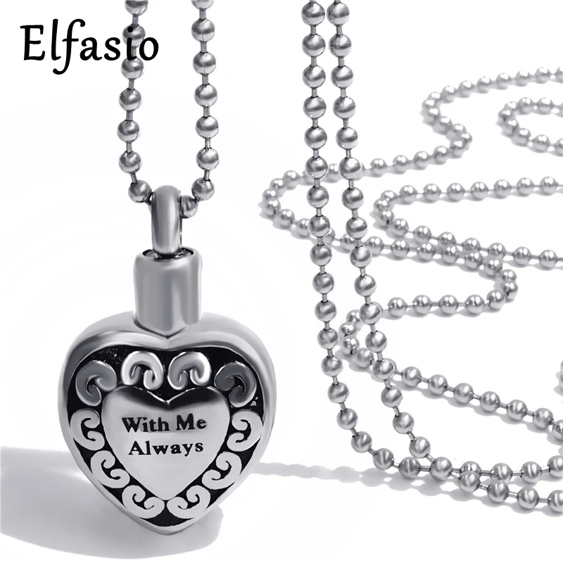 Со мной всегда сердце любовь цветок сувенир урна для праха Подвеска из